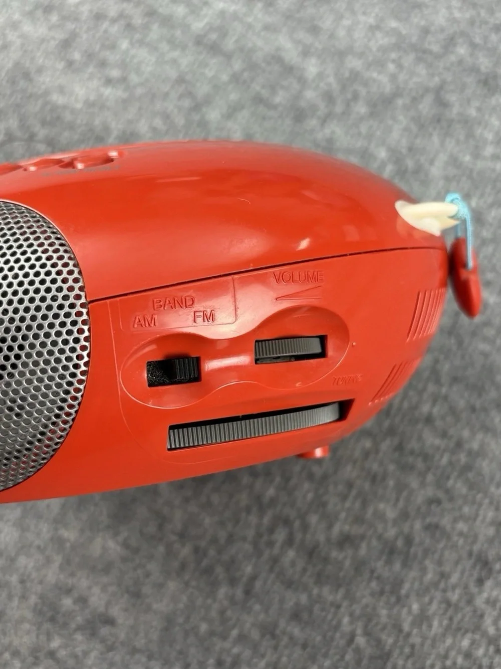 Sony Dream Machine Psyc ICF-CD831 CD Alarm Clock Radio Red Tested Clean Working